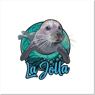 Pacific Harbor Seal La Jolla California Posters and Art